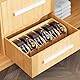 ADESUGATA Gürtel Aufbewahrungsbox Display Box Holz Aufbewahrungsbox Herren Holz Kleiderschrank Zubehör (ohne Gürtel) (Weiß)
