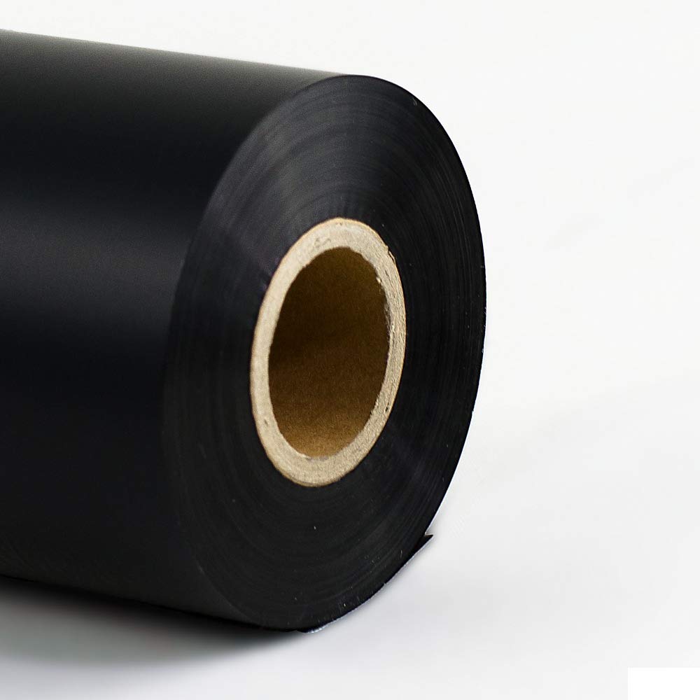 3 Rollen - Thermotransfer Farbband Wachs/Harz Premium Qual: 208/209 | 110mm x 300m (Breite x Länge) | Farbe: schwarz | Thermotransferrolle für Industriedrucker | HUTNER