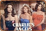 Charlie's Angels TV Show Art Print Poster Vintage Tin for rooms,Kitchens,Bedrooms,Offices,Bars,Cafes,Clubs,restaurants,Farms,Pubs Wall Decoration Metal Sign 8x12 Inch