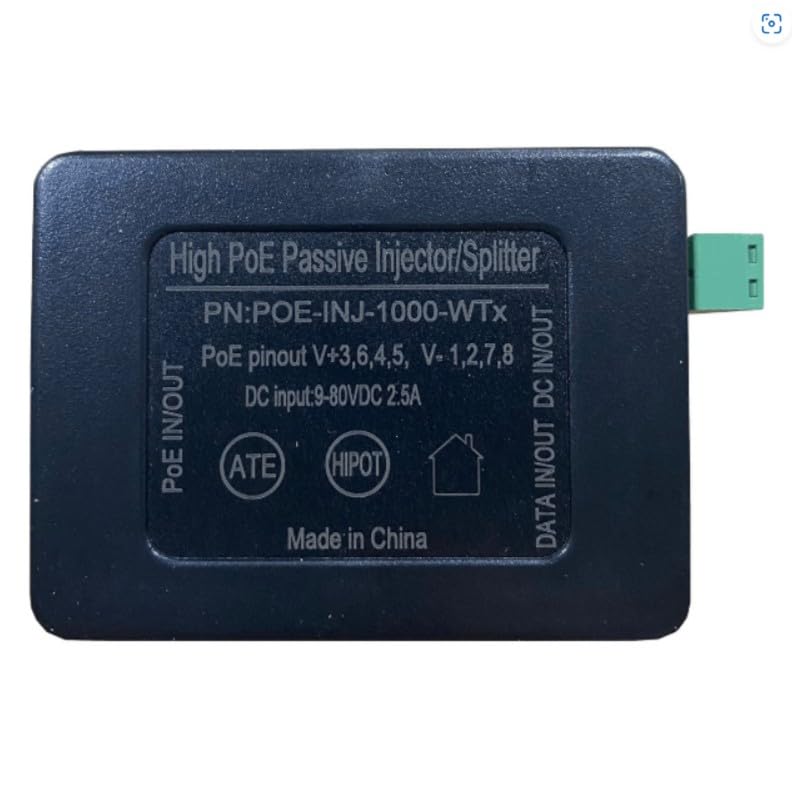 Solar Inector 12V 24V 48V DC Input NEW! Gigabit PoE Injector 12V To 24V PoE Converter ...