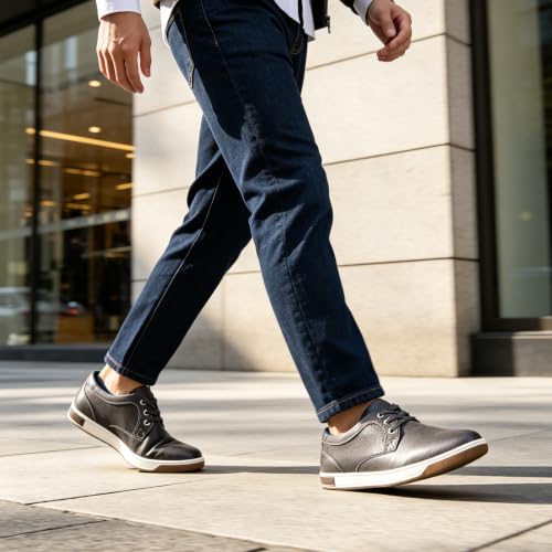 Image of Jousen Men's Fashion Sneakers Classic Retro Casual Shoes for Men Breathable Business Dress Sneaker