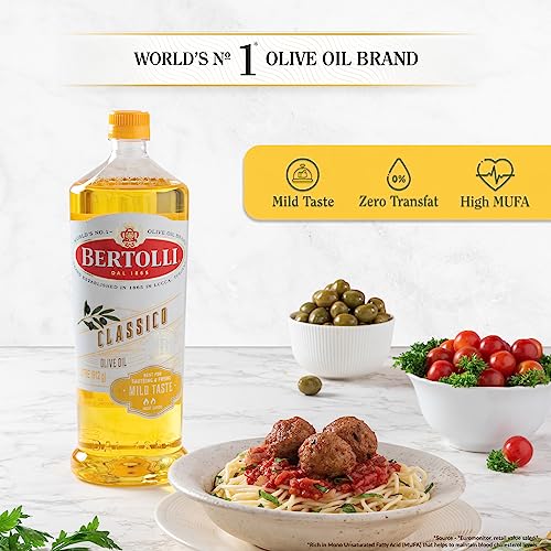 Image of Bertolli Classico Multipurpose Olive Oil- Italian Brand World no 1- 100ml Bottle