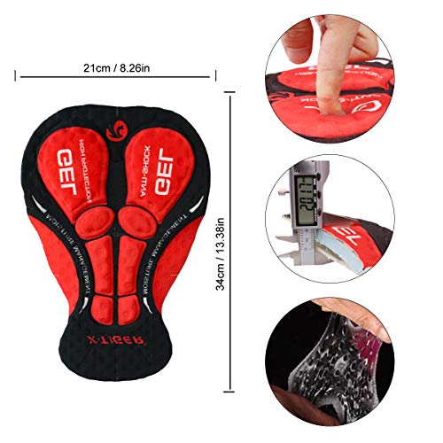 Conjunto de camisa de ciclismo masculino X-Tiger, conjunto de manga curta para ciclismo com shorts a