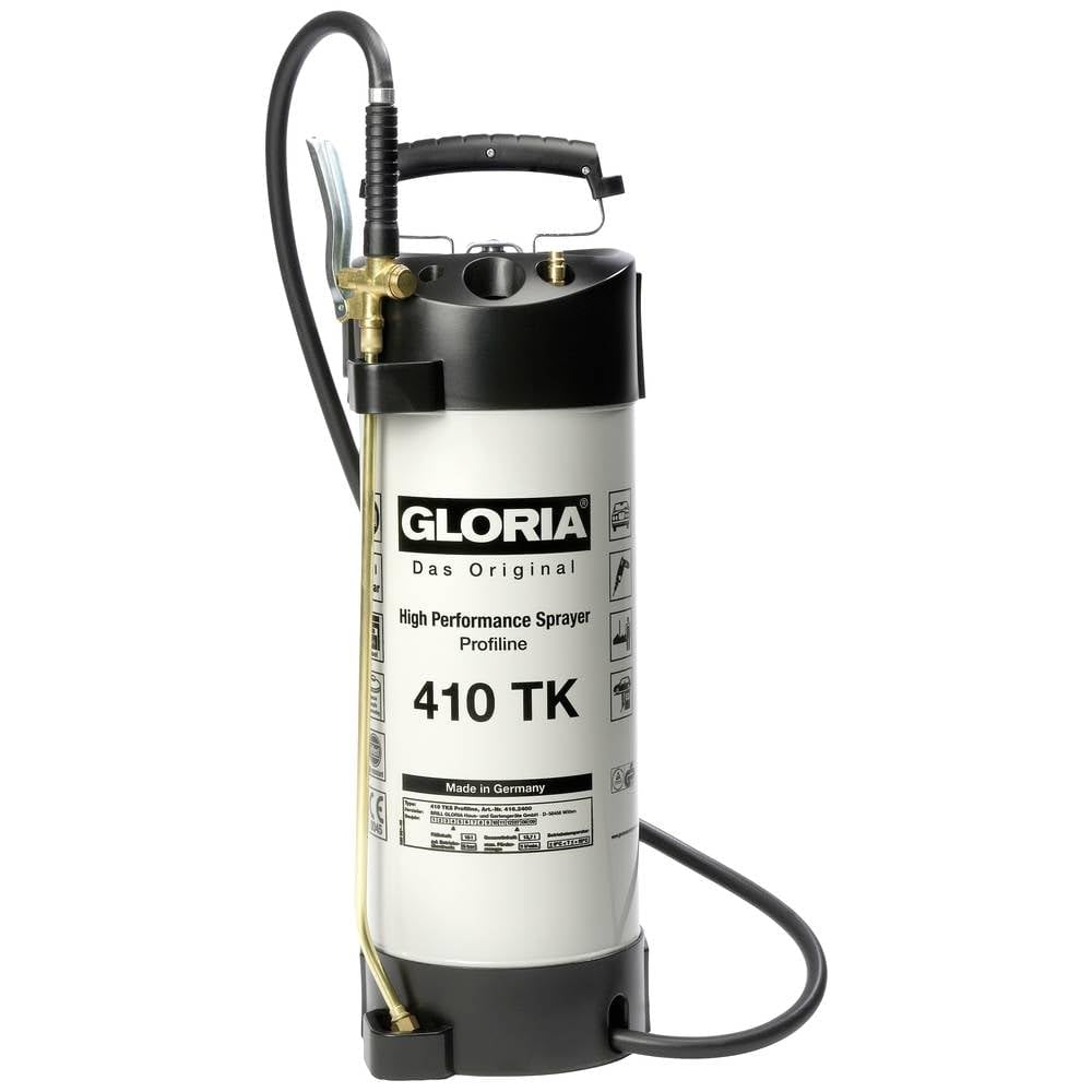 GLORIA Spruzzatore Alte Prestazioni 410TK Profiline | 10L Acciaio Rivestito