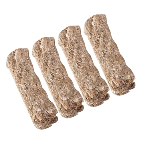 ARTSEWPLY 4Pcs Jute Rope Fire Starters for Camping BBQ Supplies Weather Resistant Outdoor Wick Lighter Efficient Heat Dissipation Easy Ignition Portable