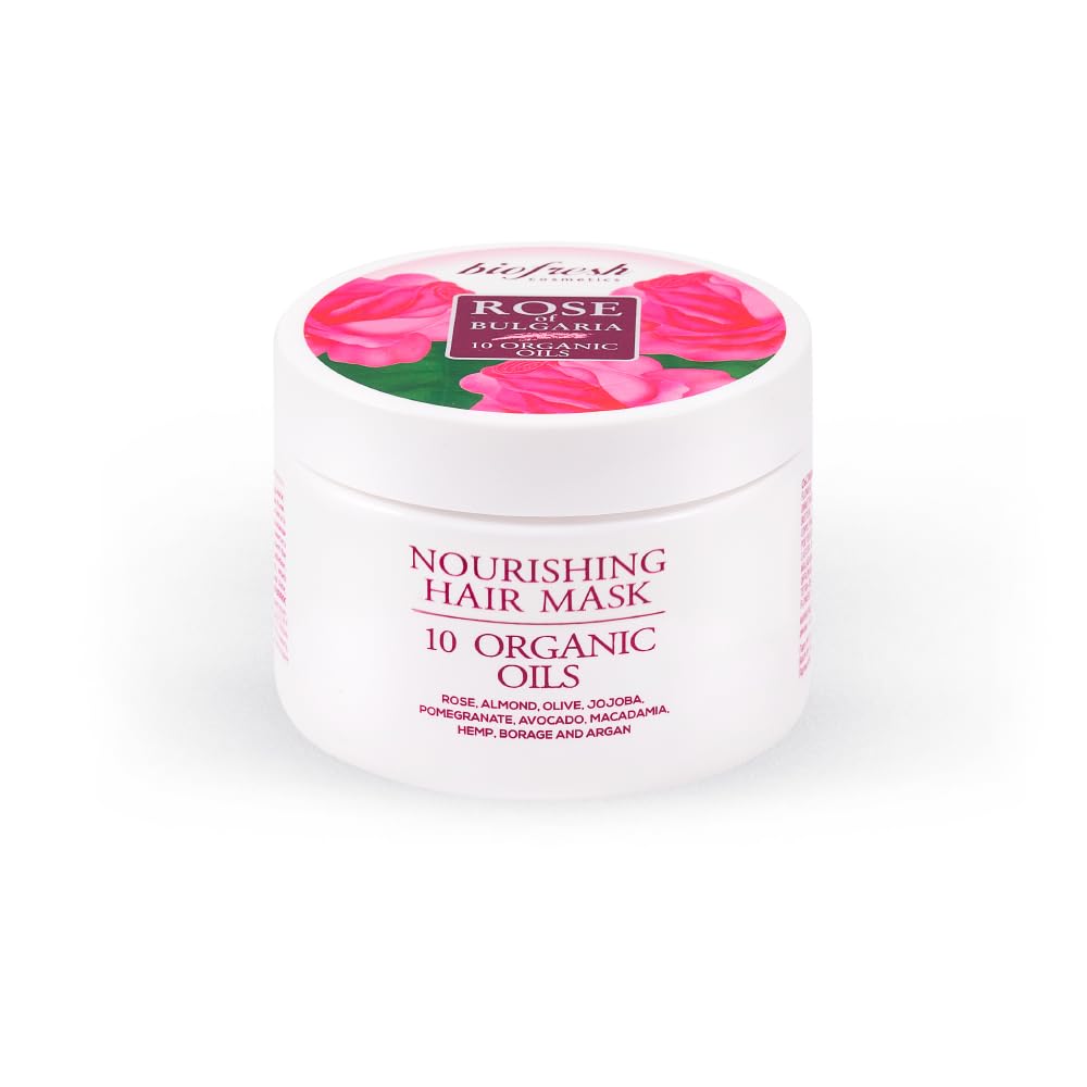 Biofresh Rose of Bulgaria Nourishing Hair Mask with Rose Water, 330 ml