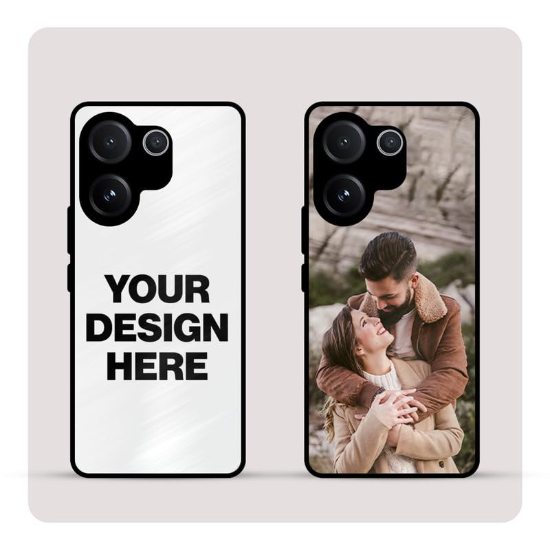 Image of Personalized Back Cover for Vivo V60E | Custom Case with Name, Photo or Logo | PrintShield Hybrid with Soft TPU Grip & Scratch Protection