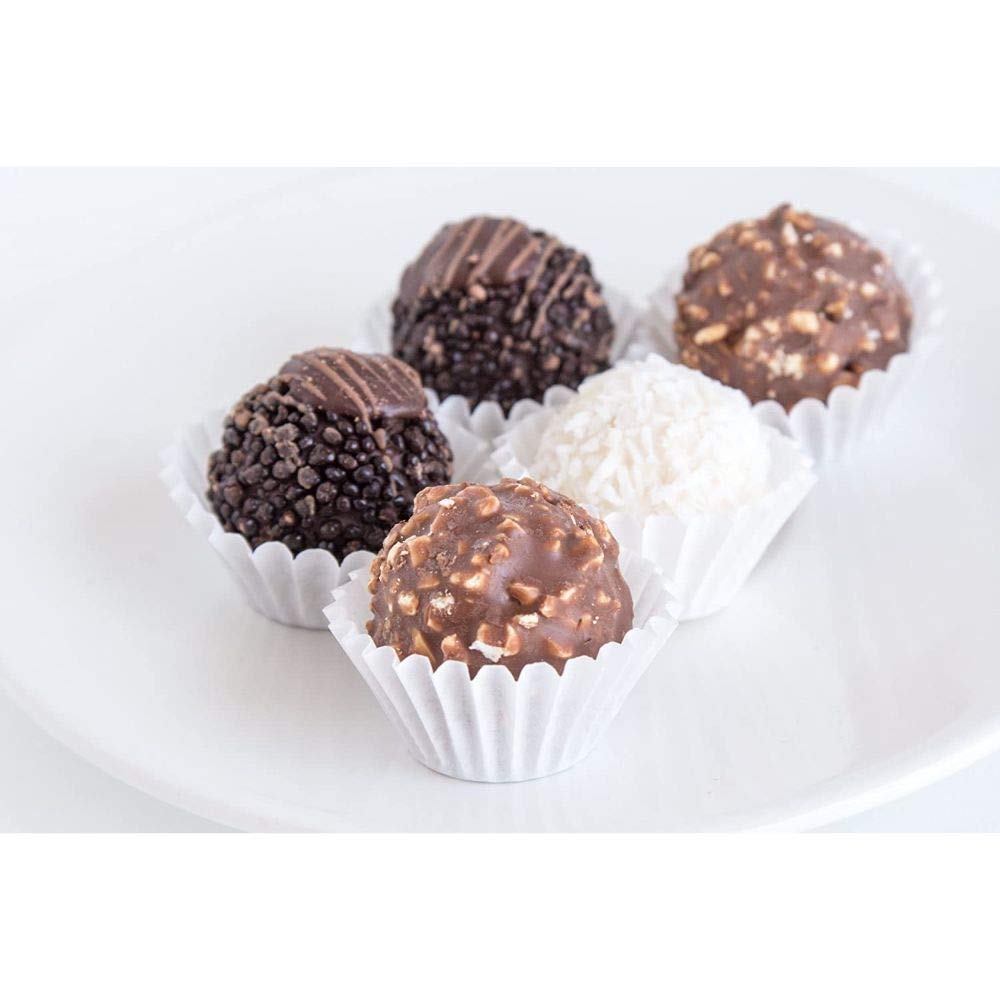 Fox Run White Disposable Bake Cups, 3 x 3 x 1.25 inches