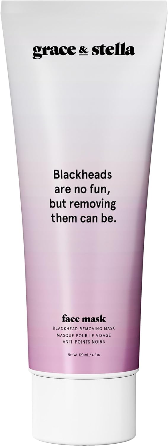 Blackhead Remover Peel Off Face Mask (120ml) - Vegan Cruelty Free - Black Head Remover Mask - Charcoal Face Mask Pore Strips - Blackhead Mask By Grace And Stella