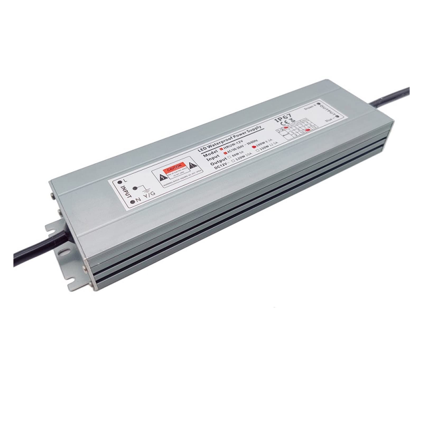 Transformateur Pilote LED 12-200W, Alimentation LED 12V, entrée AC100-265V, Alimentation for transformateur d'éclairage DC12V (Color : 12V, Size : 150w)