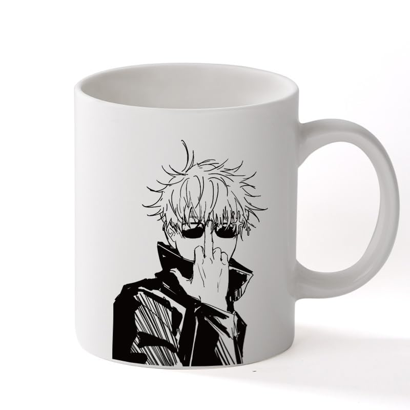 Taza de Cerámica 11 oz Diseño Manga Anime Gojo Satoru