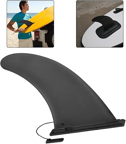 Miniatura 2 de Aleta de paddleboard extraíble para kayak, tabla universal de plástico, impermeable, accesorios inflables de pie, 8.5 x 7.1 x 1.4 pulgadas