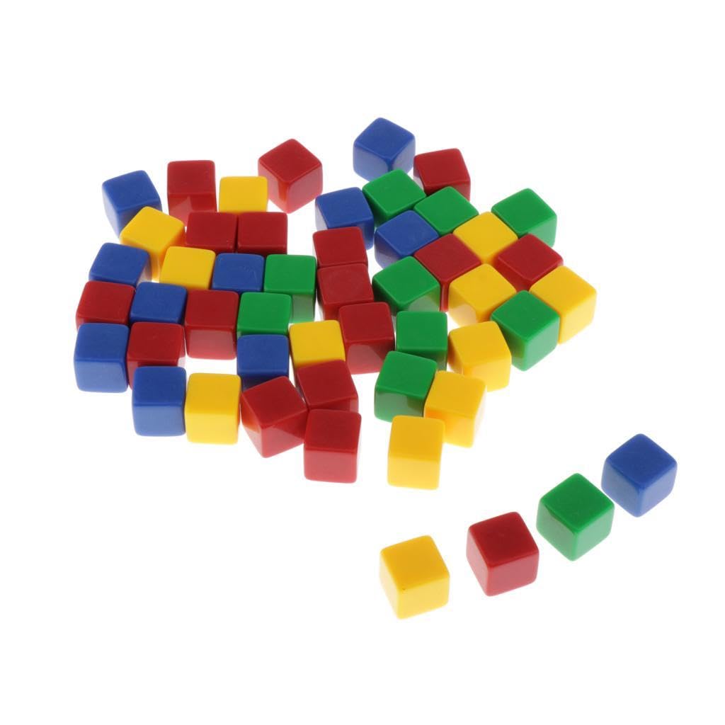 Amagogo Dados D6 en Blanco Opaco de Plástico 100x para Juego de DND