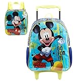 Kit Mochila De Rodinha Mickey X2 + Lancheira Xeryus 11600
