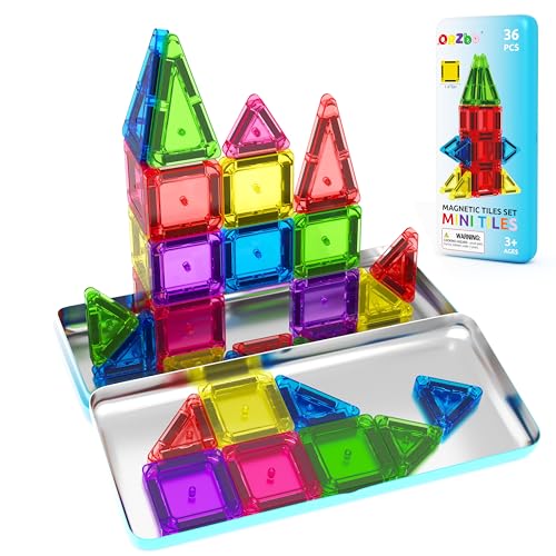 ORZbb Magnetic Tiles Mini Travel Set — 36-Piece Compact Building Toy