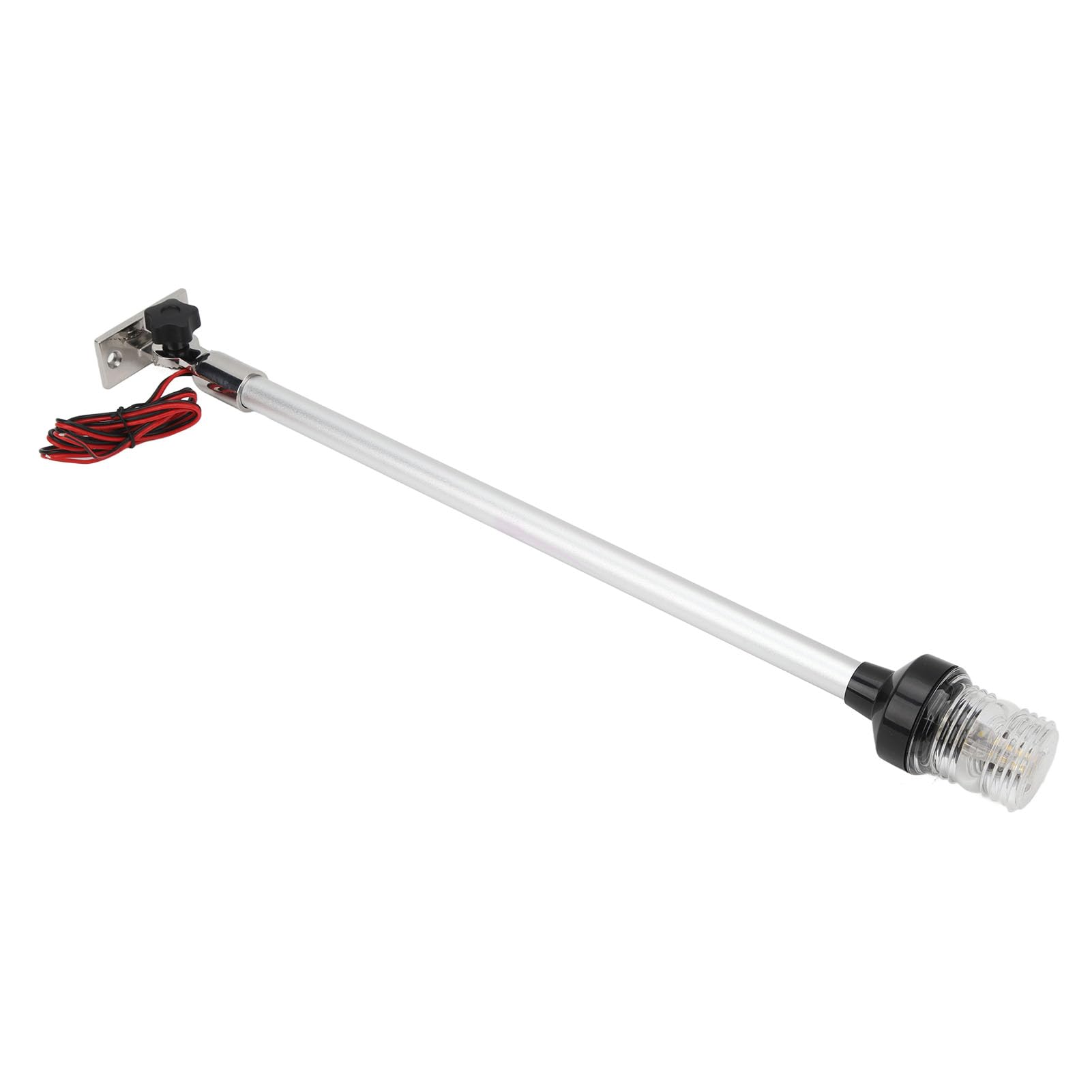 Luce Per Barca, Luce di Poppa Per Barca, Luce di Ancoraggio Per Barca da 22 Pollici Luce a 360° a Tutto Tondo Per Palo di Poppa a LED Base in Acciaio Inossidabile 316 Per Barche da Pesca Yacht Navi