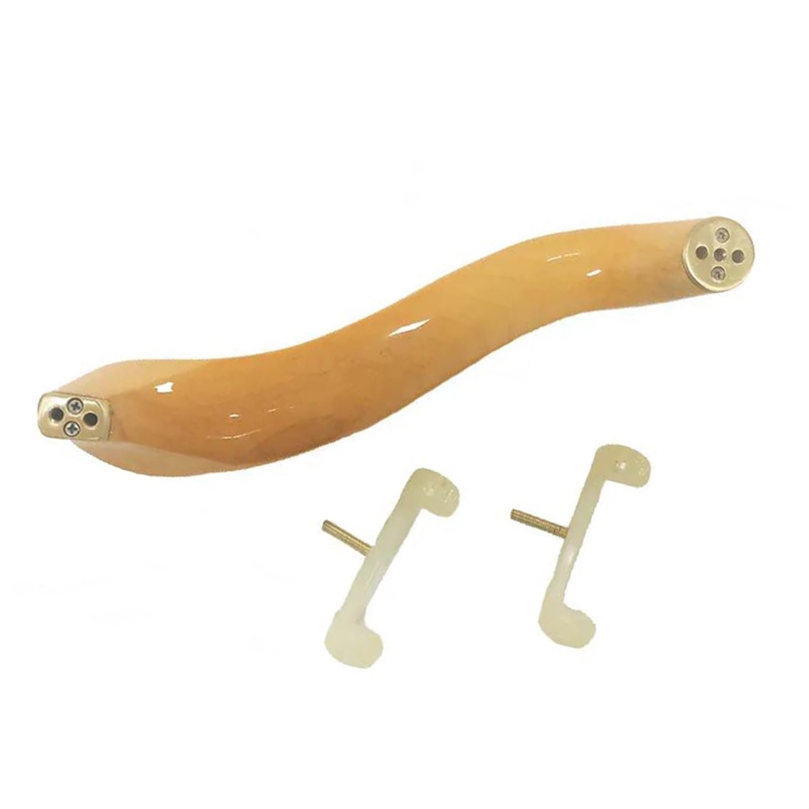 Reposapiés para violín Almohadilla para hombro para violín 4/4 3/4 1/2 1/4 1/8 Madera maciza de arce Ajuste de esponja gruesa(1/2)