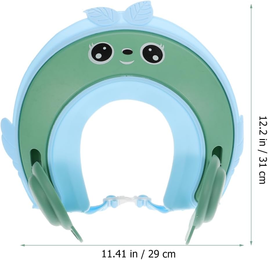 Baby Shower Cap Adjustable Hair Washing Shield for Toddlers Soft Waterproof Kids Shampoo Hat for Bathing and Haircuts