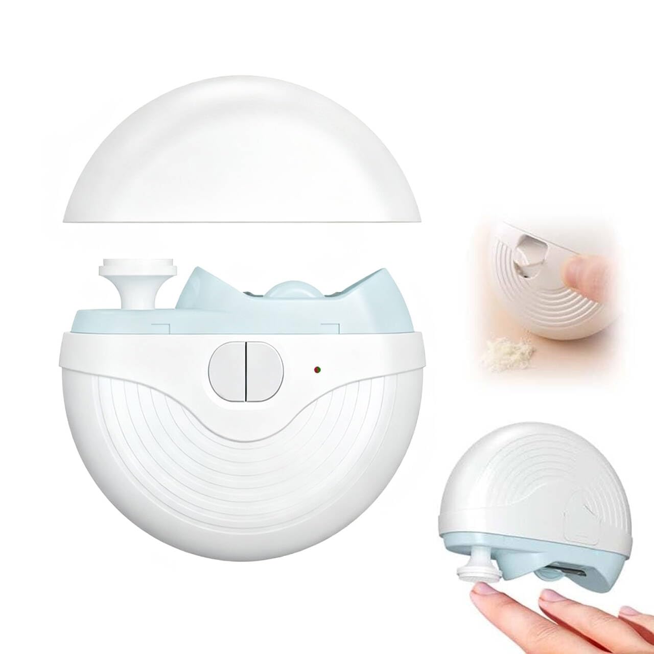 2026 Upgraded Electric Nail Clipper,Electric Nail File, 3 Speeds Automatic Nail Trimmer with LED Light & Clip Storage - USB Rechargeable for Baby, Kids, Adults, Seniors(Pearl White)