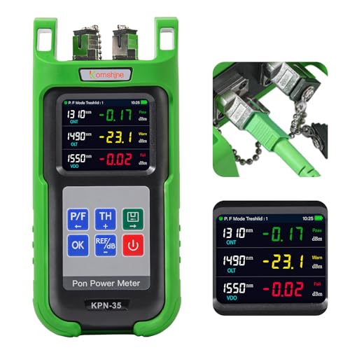 Optical Fiber 1310/1490/1550nm PON Power Meter PON Network Detection Online Fiber Tester with SC Adapter (Connector Type APC), Used in Burst Mode Measurement of 1310nm Upstream