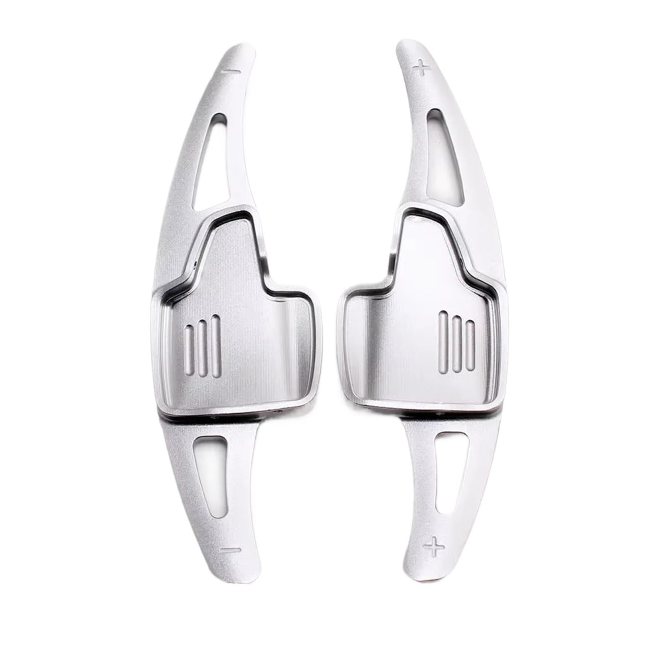Reyukhn Shift Paddle Accessories for Puma for Ecosport for Focus Titanium ST Wagon for Kuga EcoBoost Steering Wheel Shift Paddle Shifter Extension Steering Wheel Trim(Silver)