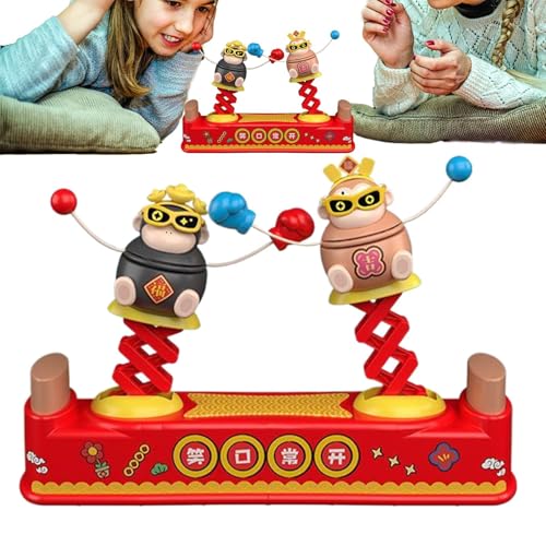 Juguetes de combate clásicos de juego de boxeo electrónico con robots y gorilas | Juego de mesa interactiva para niños y adultos, juego nocturno familiar multijugador, promueve las habilidades y la re