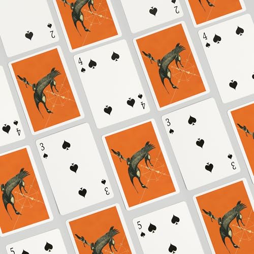 Baraja de poker vista gansos canadienses volando al sur miniatura 4