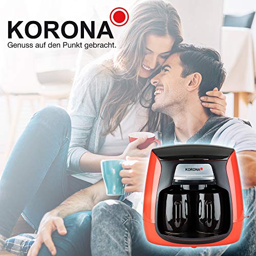 Korona 12208 - Cafetera compacta (12208), color negro y rojo - Imagen 5
