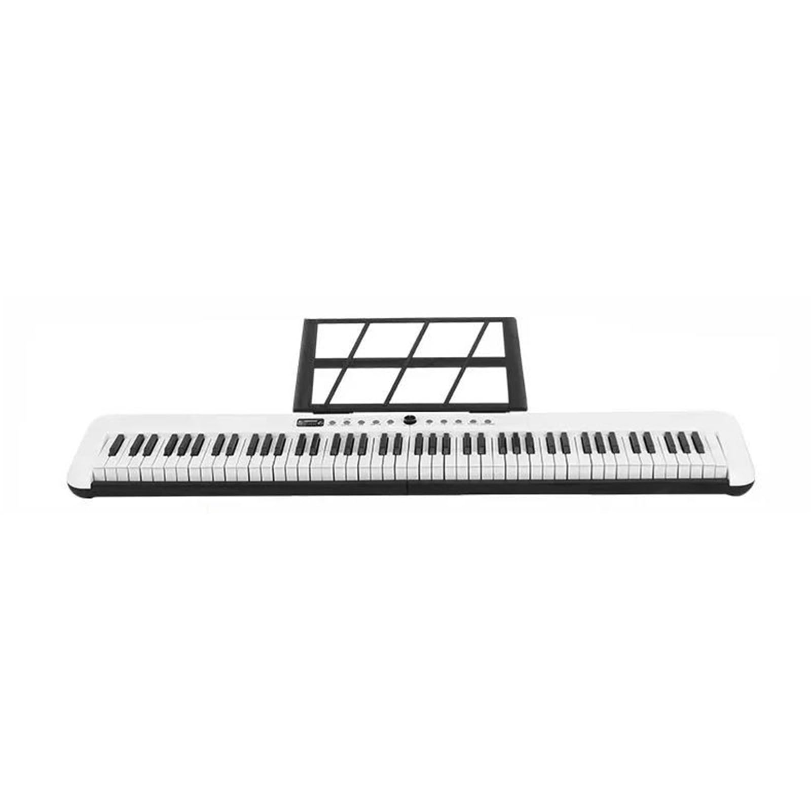 Pianino Elektroniczne 88 Klawiszy Przenośne Pianino Elektroniczne Dla Dorosłych Początkujących Profesjonalne Instrumenty Klawiszowe(White Set B)