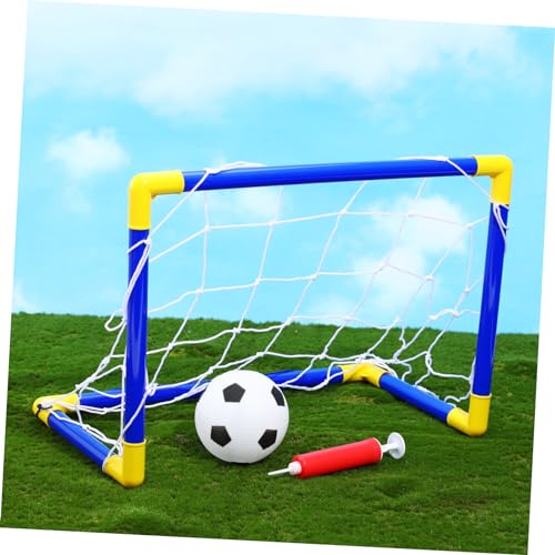 GANAZONO 1 Conjunto rede de futebol pequeno bola de futebol Gol de futebol DIY Futebol de plástico c