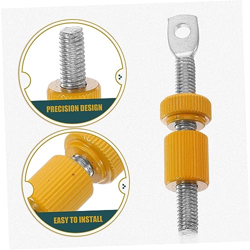 Resorte para pedal de batería metal amarillo 6x1.3cm miniatura 5
