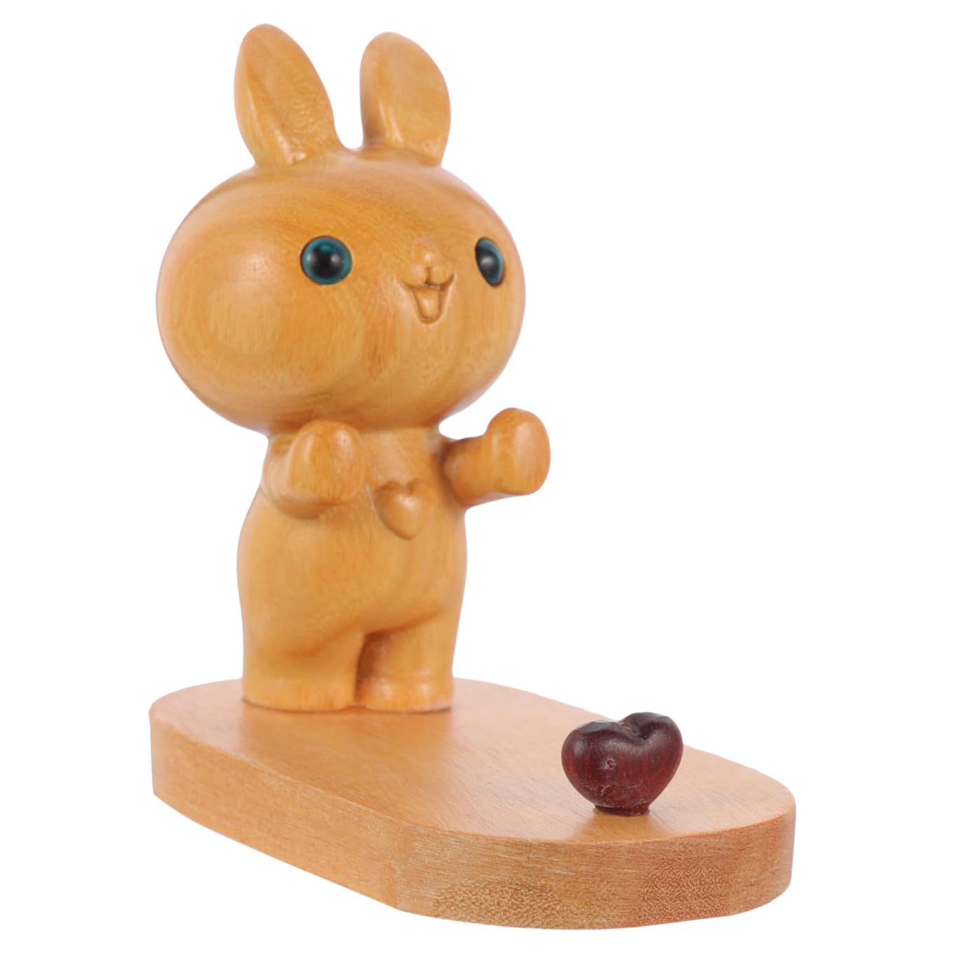 Hemobllo 3pezzi Supporto Telefonico Legno Forma Di Coniglio Stabile e Portatile Per Smartphone e Tablet Decorazione Da Scrivania Per Adulti Per e Compleanni