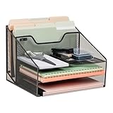 Photo Gallery mind reader meshbox5-blk - organizer a rete, in metallo, colore: nero Photo Gallery mind reader meshbox5-blk - organizer a rete, in metallo, colore: nero