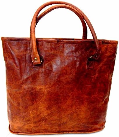 Firu-Handmade Leather Purses for Women Leather Tote Bag Satchel Vintage Genuine Leather Purses for Women Handbag Office Casual