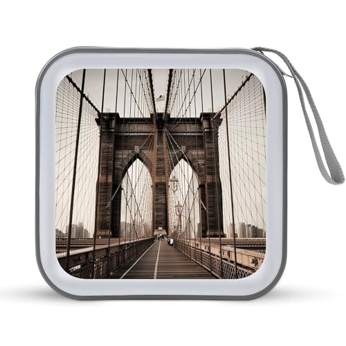 Classeur CD antichoc 40 disques Brooklyn Bridge avec feuillets de protection pour véhicule