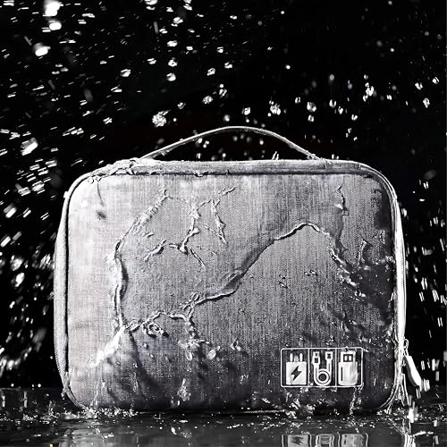 Bolsa Nécessaire Organizador De Cabos E Acessórios Eletrônicos Portátil Grande Design Minimalista Mu