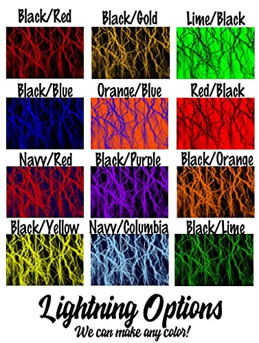 FAN STAR Personalized Lightning Knee High Socks, Custom Storm Lightning Socks, Lightning Storm Design Socks4