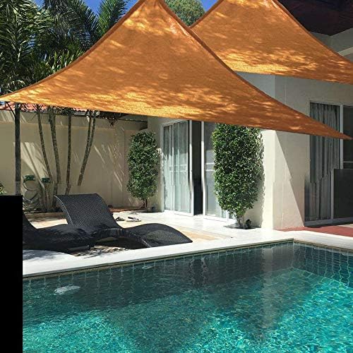EFFT Life 20' x20'x 20' Sun Shade Sail Triangle Canopy Awning Shelter Fabric Cloth Permeable UV Block Fabric Durable Heavy Duty Commercial Grade Outdoor Patio Backyard Carport