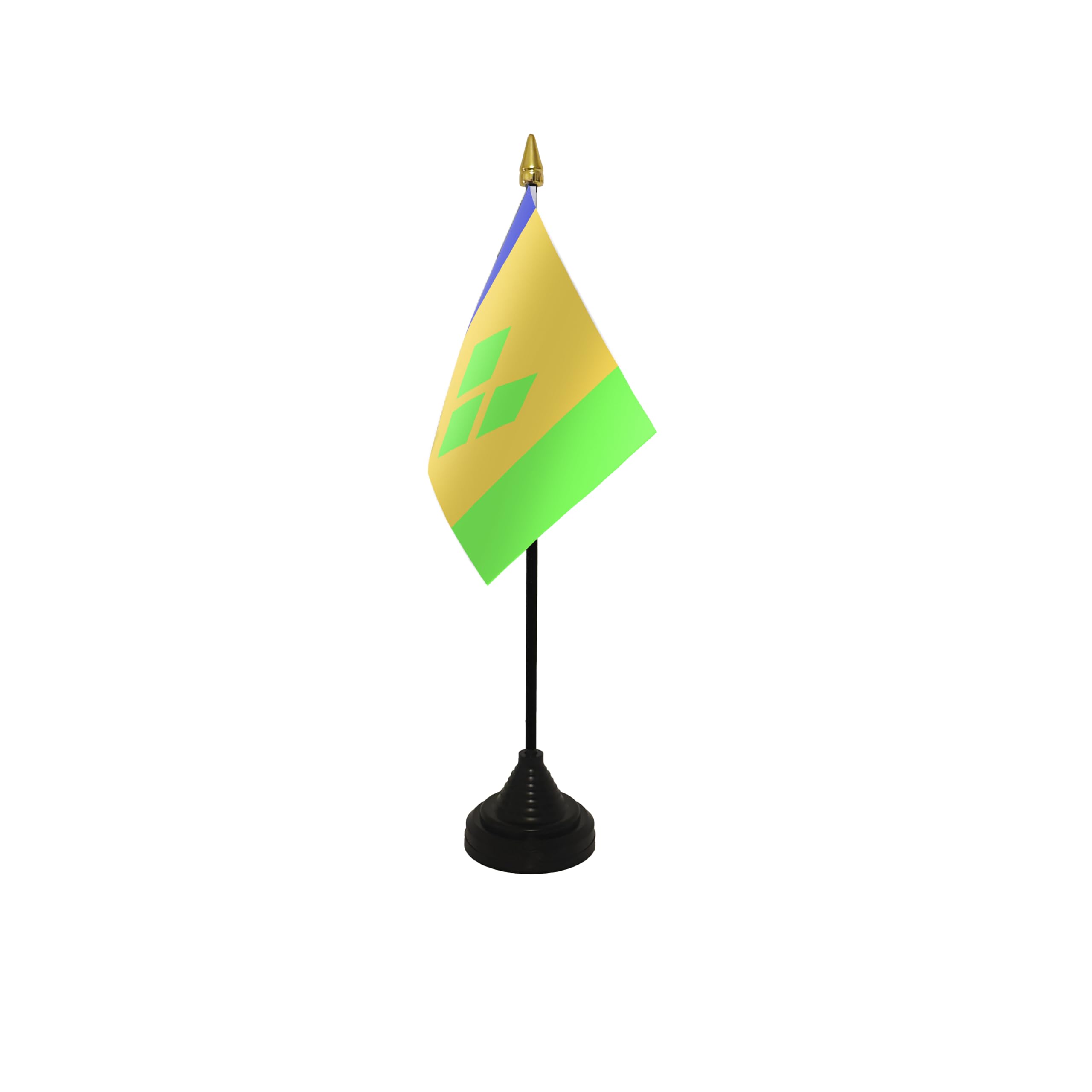 Flagtex Saint Vincent Small Table Flag With Black Base