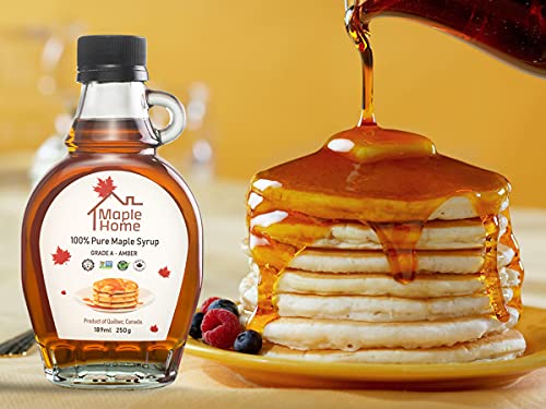Image of Maple Home 100% Pure Maple Syrup Grade A | Vegan | Light And Delicate | No Additives, No Added Colours (500G), Liquid