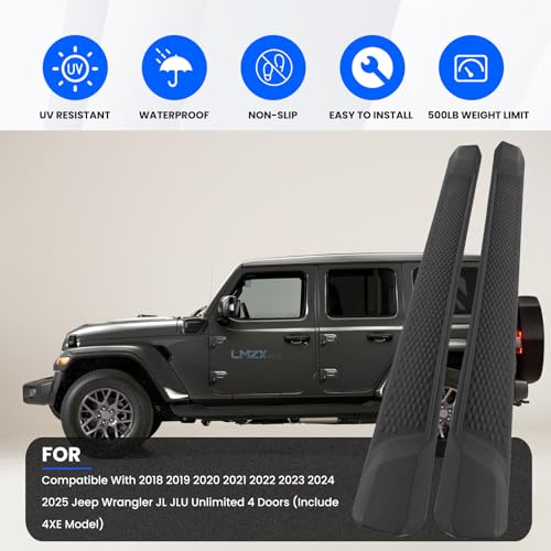 Estribos laterales estilo OE para Jeep Wrangler 2018-2025 miniatura 6