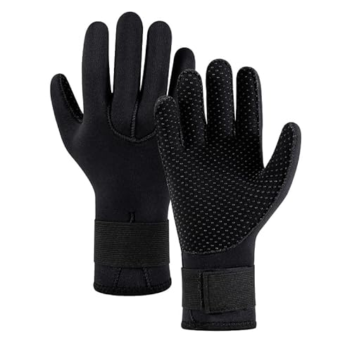 SUJAYU 3mm Neoprene Diving Gloves Dive Gloves, Anti Slip