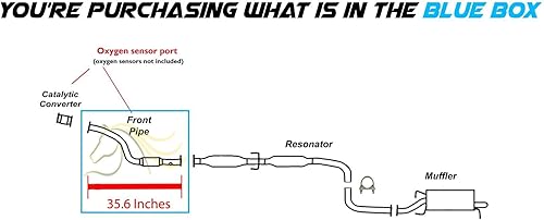 Miniatura 3 de Tubo delantero de escape compatible con Chevy Aveo 2004-2008 1.6L  Acero inoxidable  Northeastern Exhaust  Juntas gratis incluidas  Reemplazo de