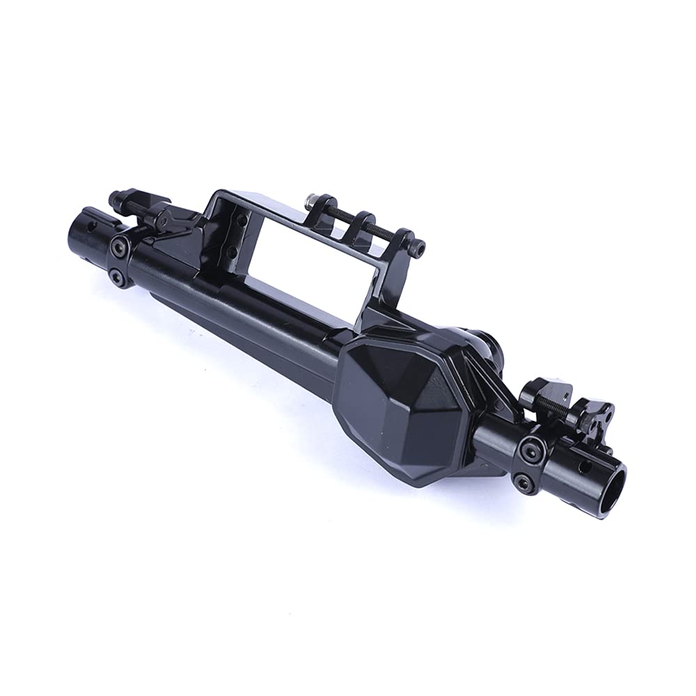 ZXYRC Heavy Duty Aluminum Front Axle Housing for Axial RBX10 Ryft 1/10 RC Car (Black, Front)