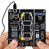 MIOYOOW DIY Car Driving Simulation Soldering Practice Kit, Electronics Project Car Driver Simulator Solder Project Kit for High School & College Students Learning
