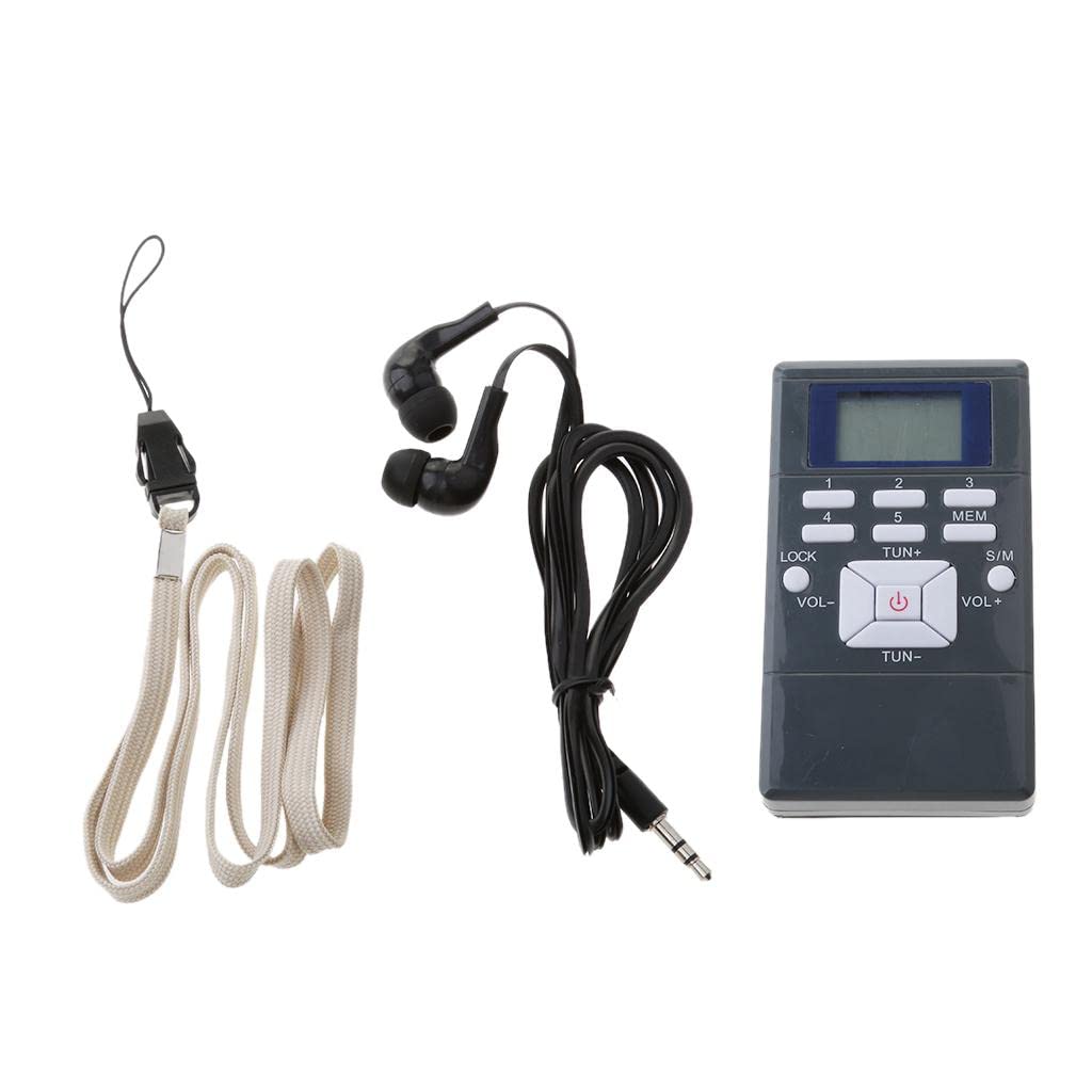 MERISHOPP Portable Mini Fm Pocket Radio With Digital Led Display With Earphone Gray|Consumer Electronics|Portable Audio & Headphones|Portable Am/Fm Radios-picture-41