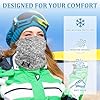 CAISIDIONG Winter Neck Gaiter Thermal Fleece-Lined Cold-Weather Scarf Wind-Block Face Cover 4-Way Stretch Lightweight for Men Women Teens Ski Snowboard Hunting Commuting Outdoor Jobs(Navy Blue) #4