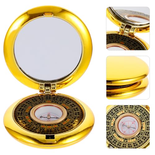 Brújula Feng Shui compacta de plástico para camping miniatura 3
