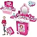 Dreamon Maquillage Jouets Jeu de rôle 3 in 1 Coiffeuse de vanité Simulation Princesse Cosmétiques Playset Anniversaire Cadeau pour Enfants Fille 3 4 5 6