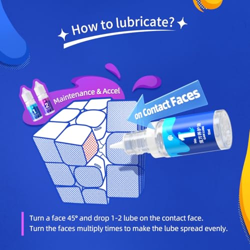 Image of Hawkister GAN Lube III - Mastery (10 ml) Speed Cube Lubricant | Heavy Viscosity Silicone-Based Formula | Enhanced Control, Stability & Hardware Maintenance for Cubes Puzzles